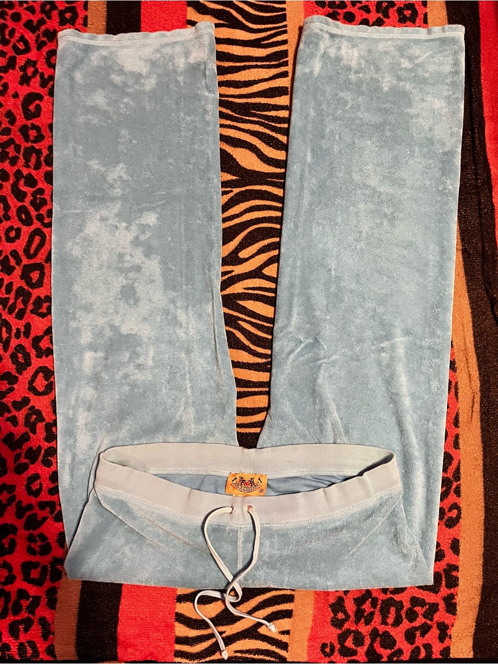 Vintage Juicy Couture blue Terry cloth track pants